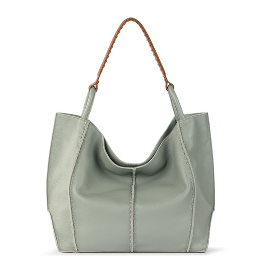 The Sak Los Feliz Large Tote and Iris Smartphone Wallet Bundle - Leather - Meadow