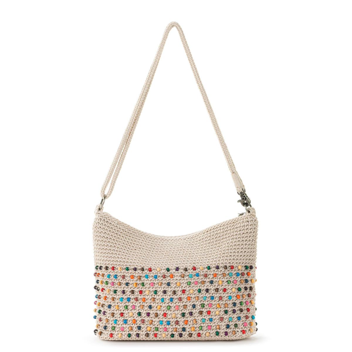 The Sak Lumi Crossbody - Hand Crochet - Ecru Multi Beads