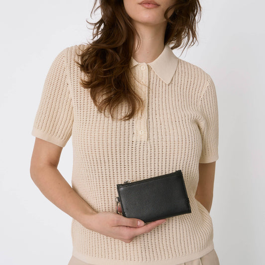 The Sak Encino Essential Wallet - Leather - Black