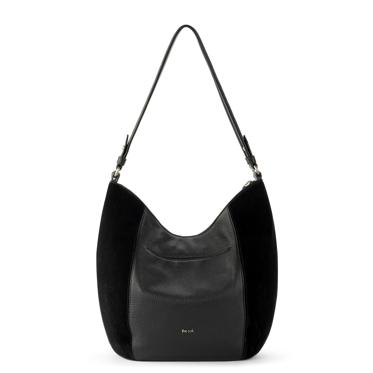The Sak Sequoia Hobo - Leather - Black Suede Block