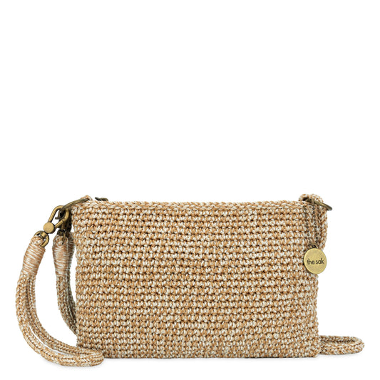 The Sak Vita Convertible Wristlet - Hand Crochet - Bamboo Static