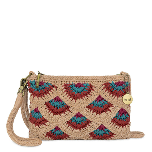 The Sak Vita Convertible Wristlet - Hand Crochet - Bamboo Mermaid