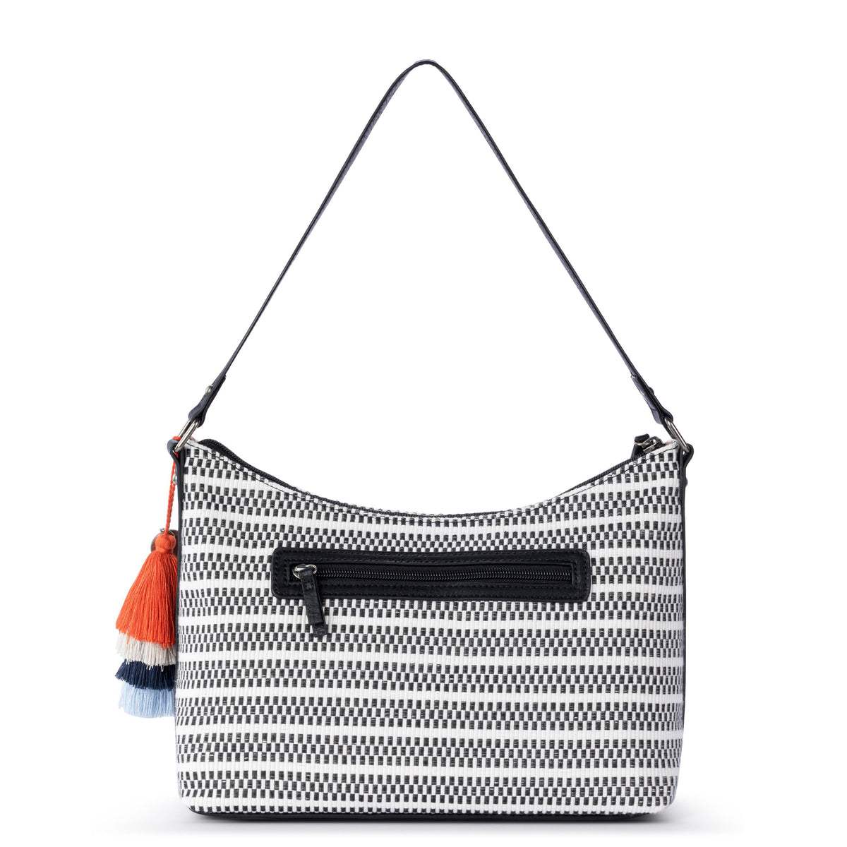 Sakroots Banyan Hobo - Straw - Black and White Woven
