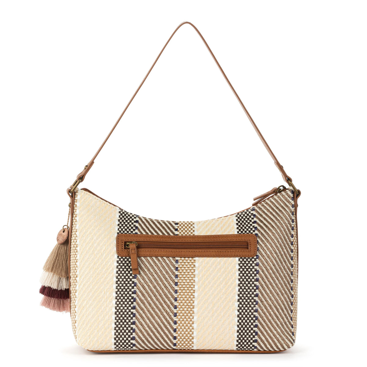 Sakroots Banyan Hobo - Straw - Tobacco Batik Woven