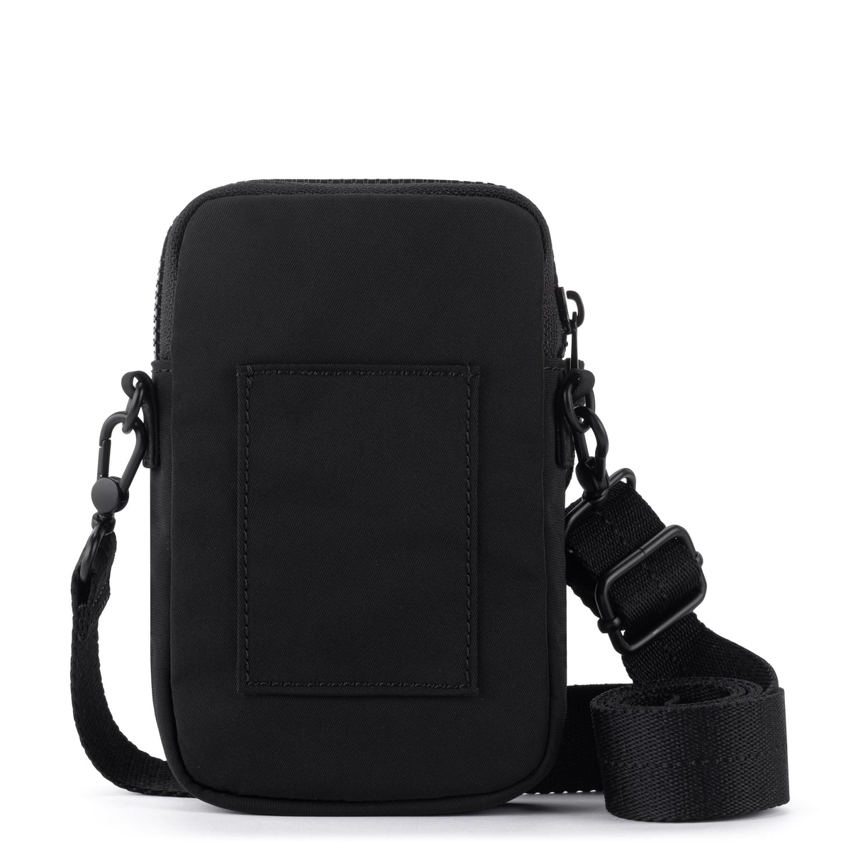 Sakroots Koa Smartphone Crossbody - EcoTwill - Black Flower Blossom Quilted