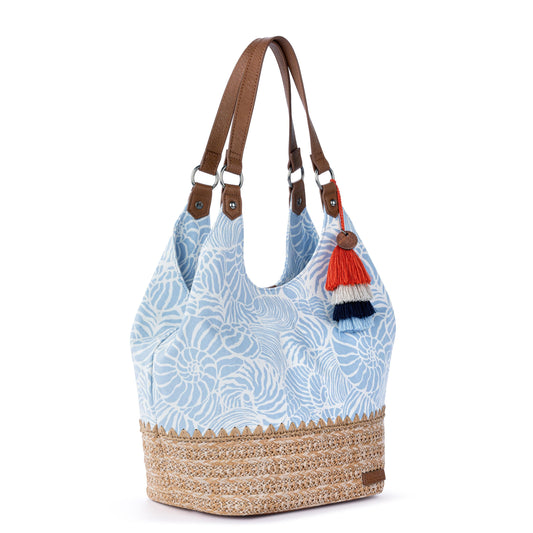 Sakroots Roma Shopper - Canvas - Blue Aura Seashore