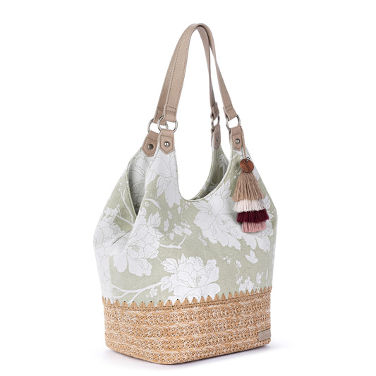 Sakroots Roma Shopper - Canvas - Natural Wild Fleur