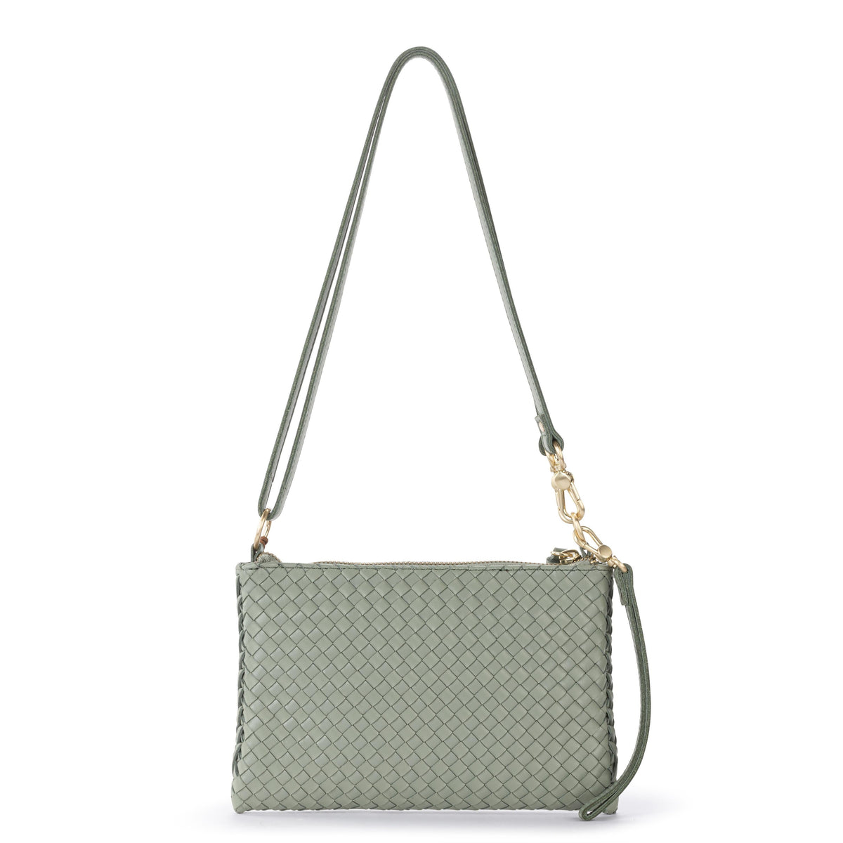 The Sak Vita Convertible Wristlet - Leather - Meadow Woven