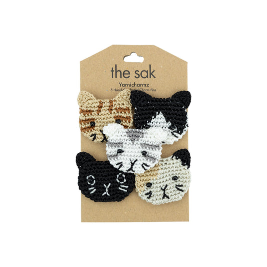 The Sak Yarnicharmz 5 Pack - Hand Crochet - Cats
