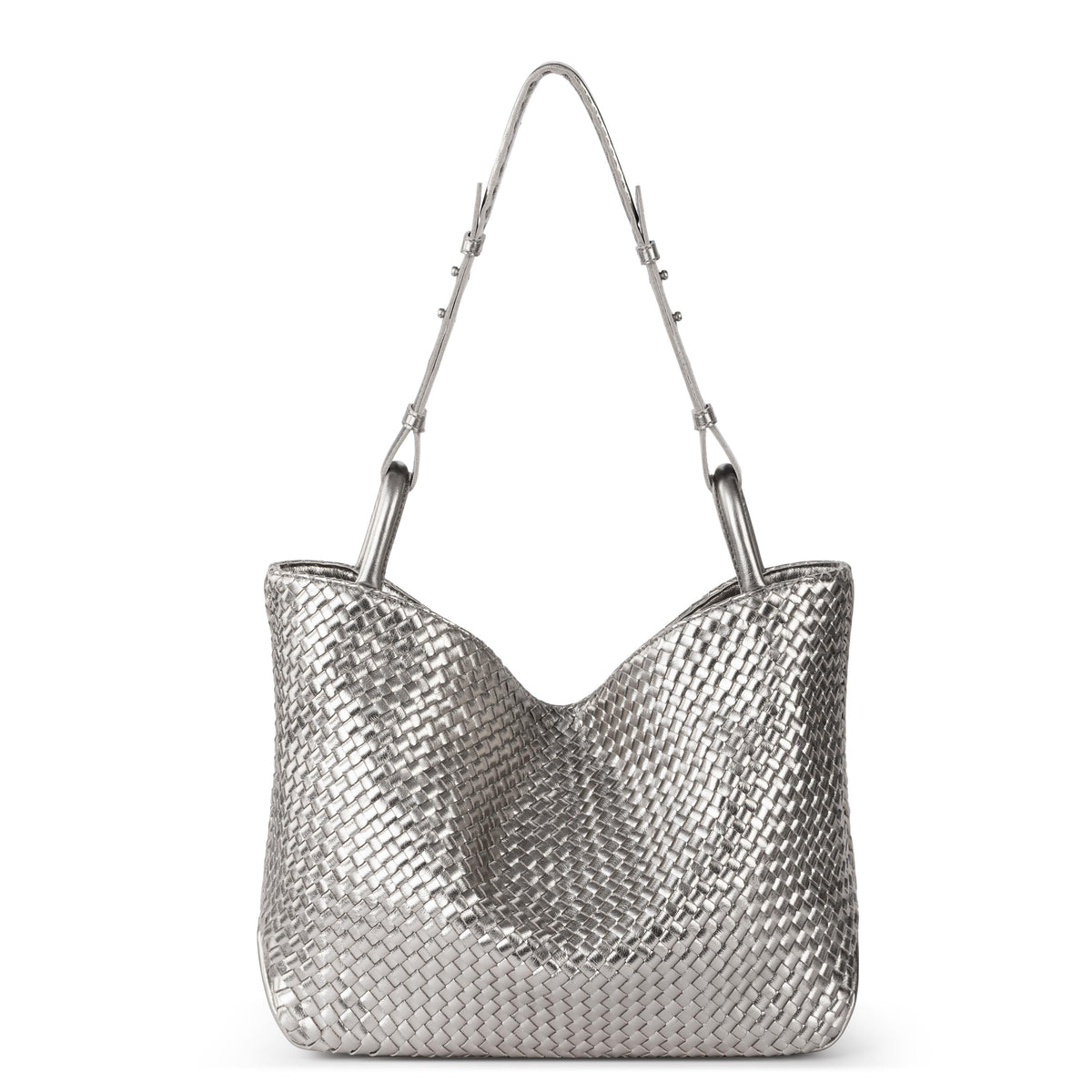 The Sak Los Feliz Medium Tote - Leather - Pyrite Woven