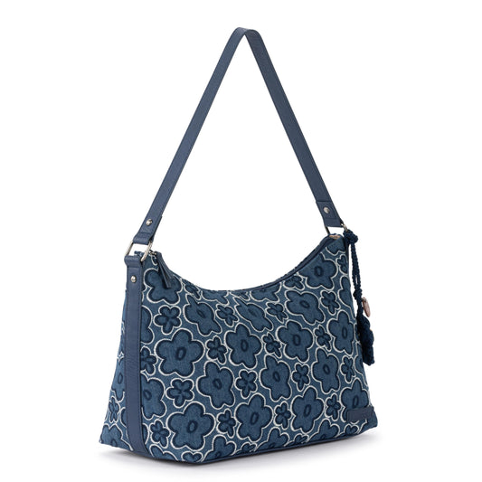 Sakroots Banyan Hobo - Denim - Denim Retro Flower