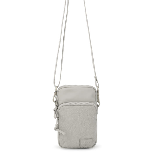 Sakroots Koa Smartphone Crossbody - EcoTwill - Pebble Flower Blossom Quilted