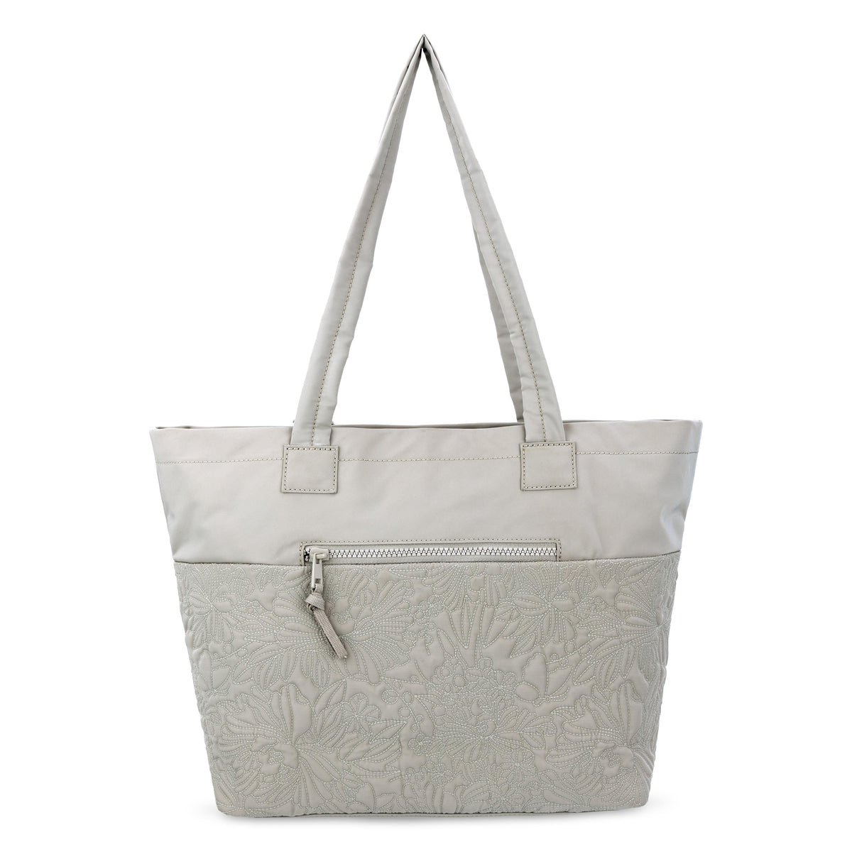 Sakroots Banyan Shoulder Tote - EcoTwill - Pebble Flower Blossom Quilted