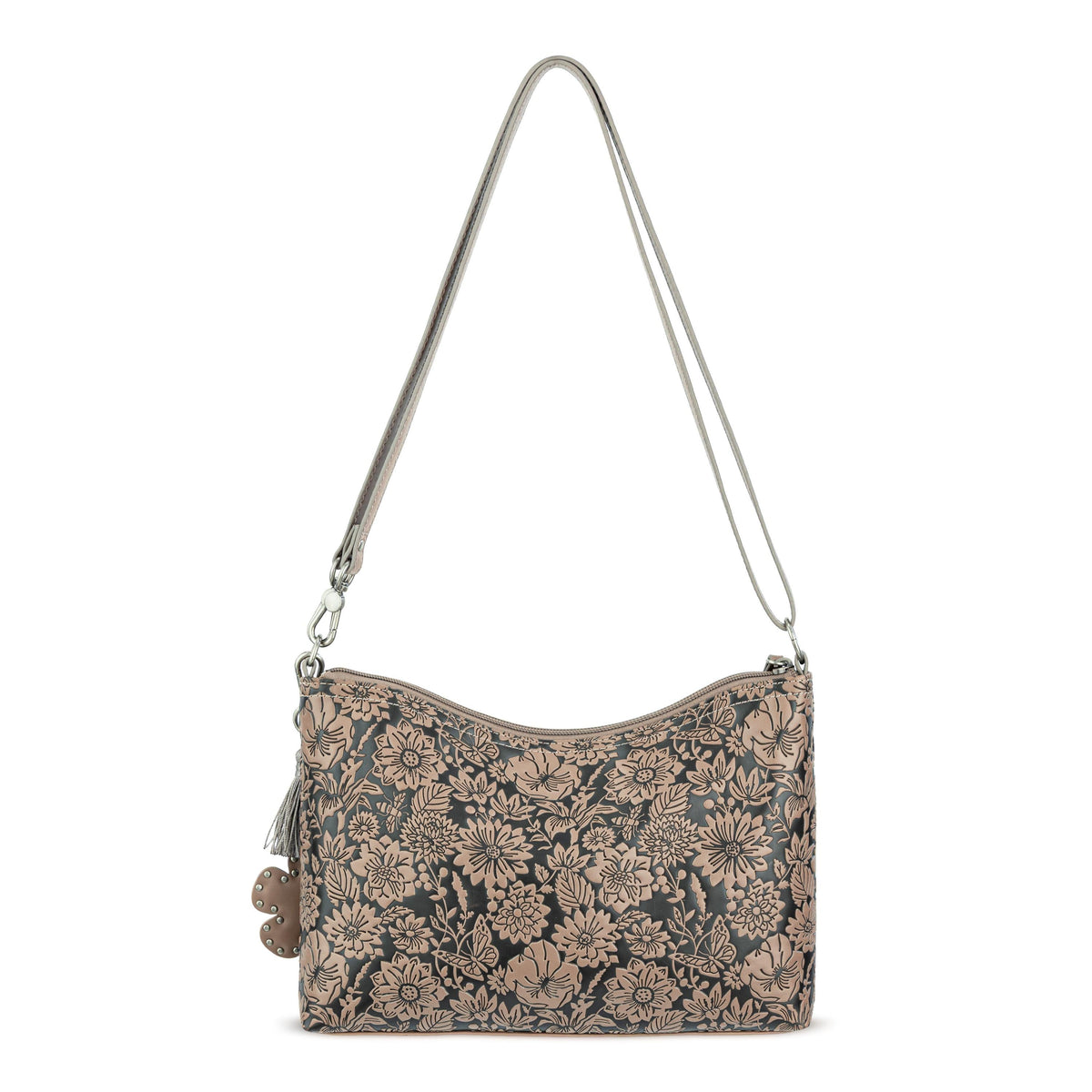 Sakroots Lumi Crossbody - EcoTwill - Mushroom In Bloom Embossed