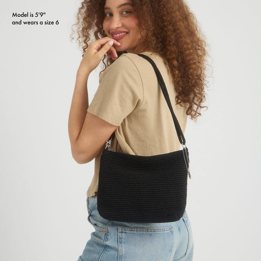 The Sak Lumi Crossbody - Hand Crochet - Black