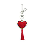 The Sak Yarnicharmz Dangle - Hand Crochet - Rocket Red Heart