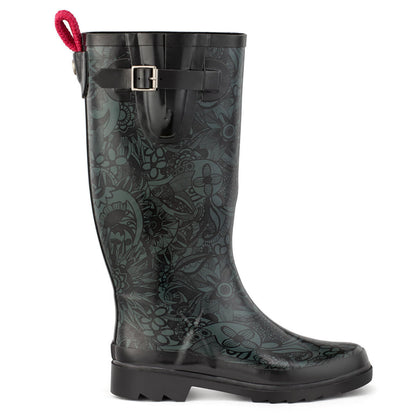 Sakroots Rhythm Rainboot - Rubber - Black Spirit Desert