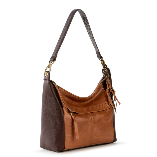 The Sak Alameda Hobo - Leather - Tobacco Snake Multi
