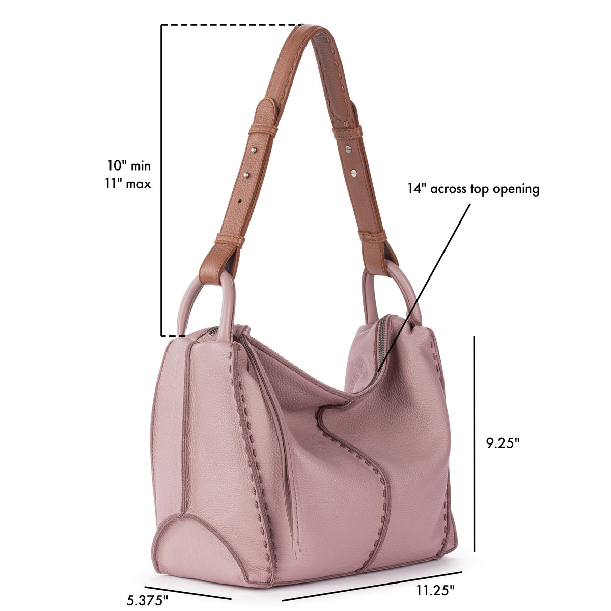 The Sak Los Feliz Hobo - Leather - Rosewood