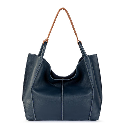 The Sak Los Feliz Large Tote - Leather - Indigo