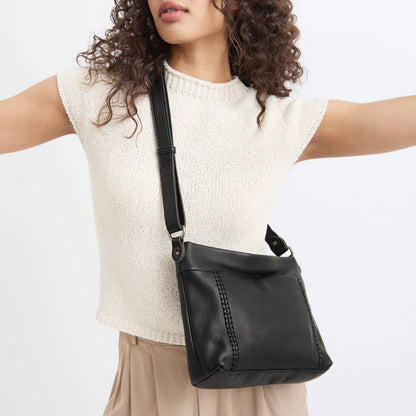 The Sak Melrose Crossbody - Leather - Black