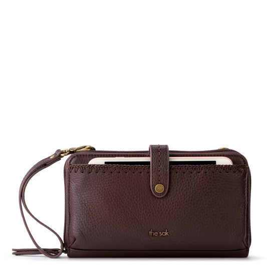 The Sak Iris Smartphone Wallet - Leather - Mahogany