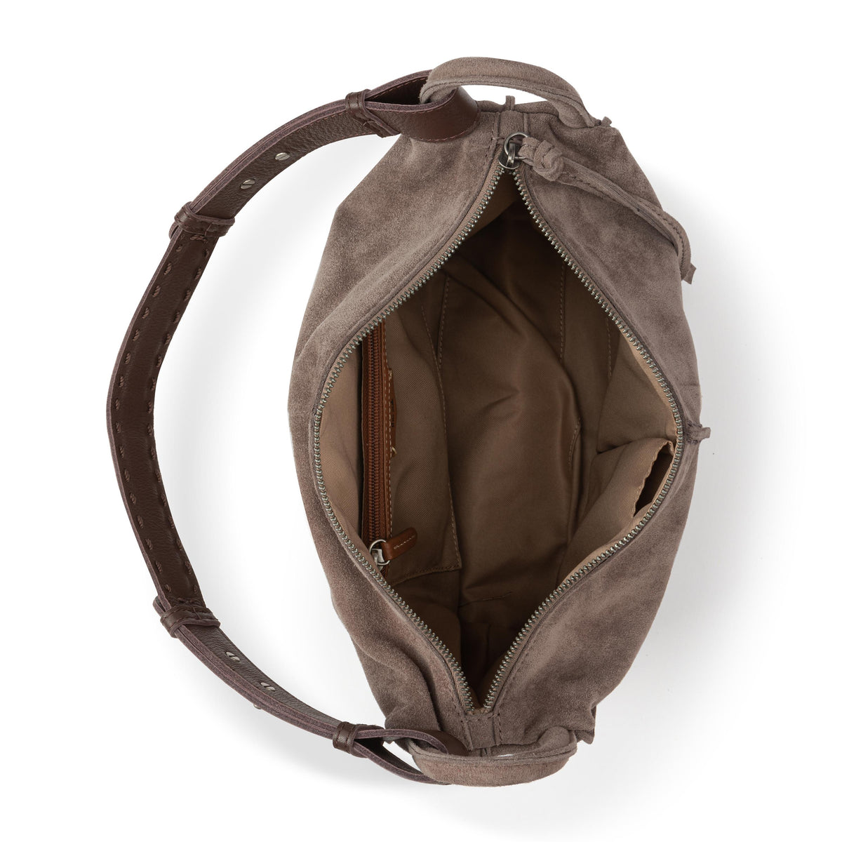 The Sak Los Feliz Hobo - Leather - Mushroom Suede