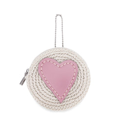 Hand Crochet - Ecru Rosewood Heart