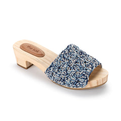 Hand Crochet - Blue Static Shell
