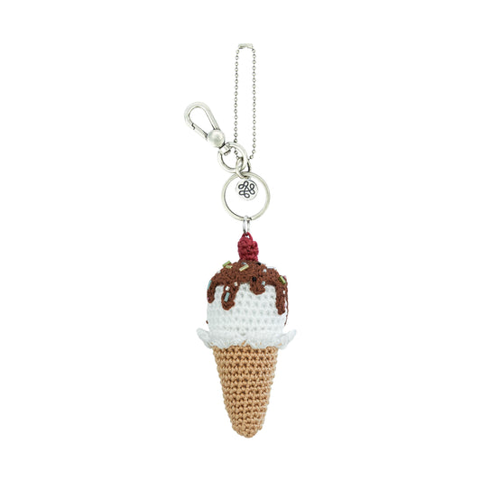 The Sak Yarnicharmz Dangle - Hand Crochet - Vanilla