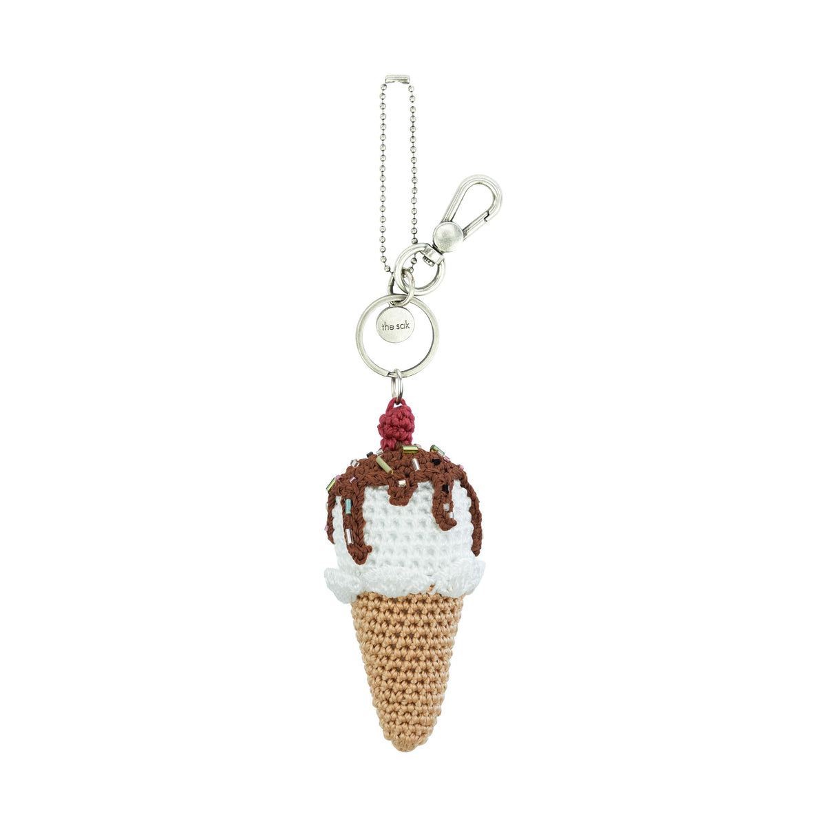 The Sak Yarnicharmz Dangle - Hand Crochet - Vanilla