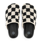 The Sak Bolinas Clog - Hand Crochet - Black Check