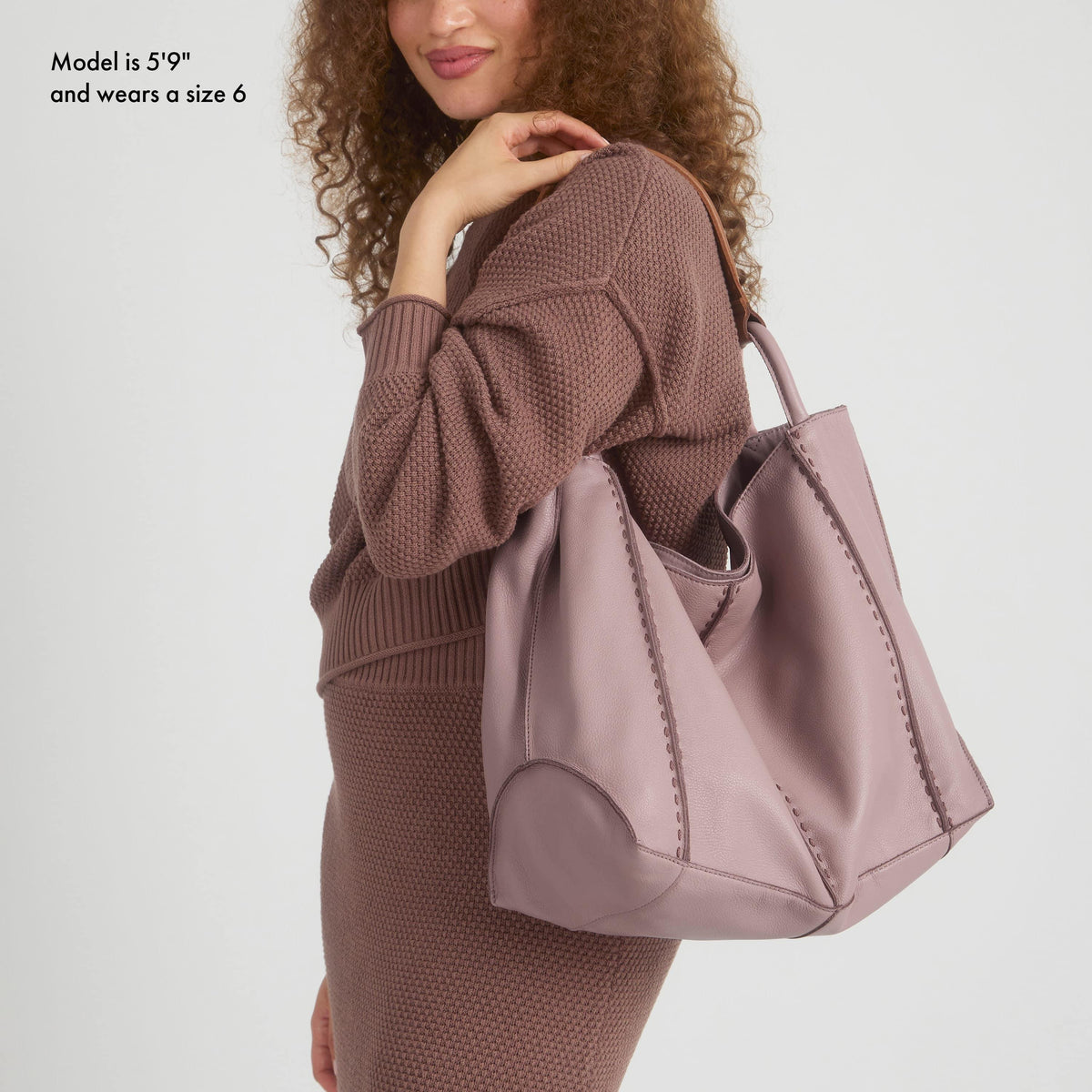 The Sak Los Feliz Large Tote - Leather - Rosewood