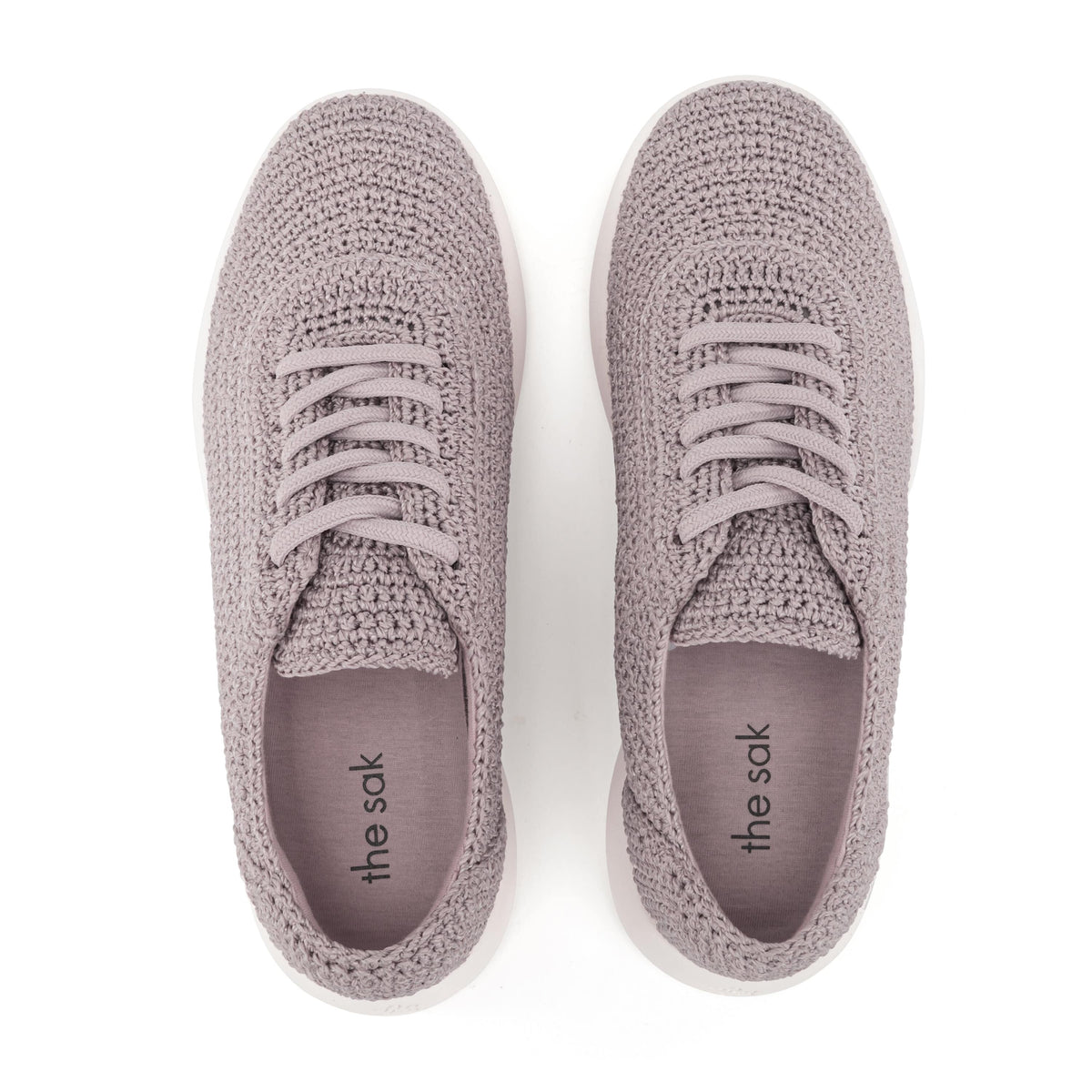 The Sak Asha Sneaker - Hand Crochet - Fog