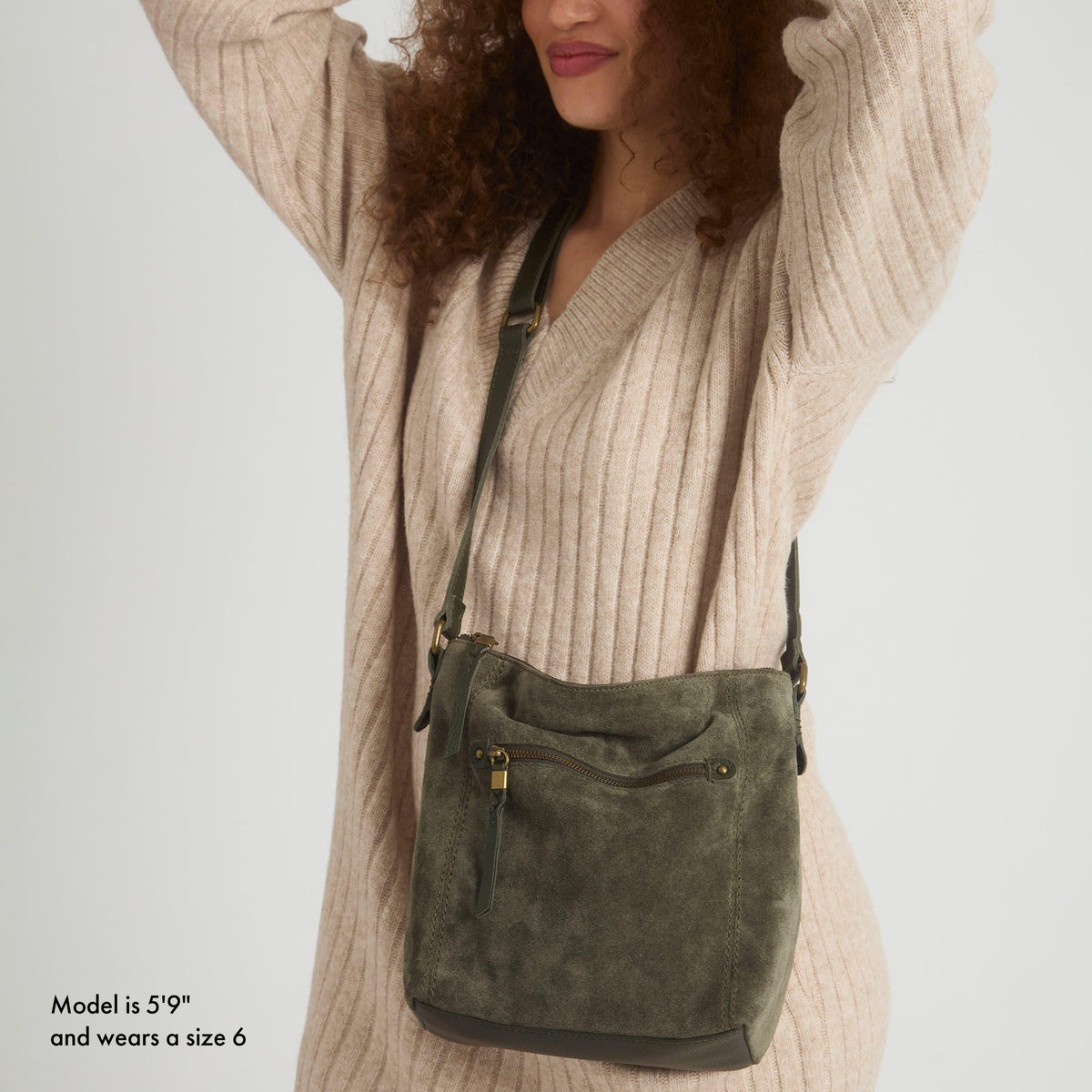 The Sak Ashland Crossbody - Leather - Moss Suede