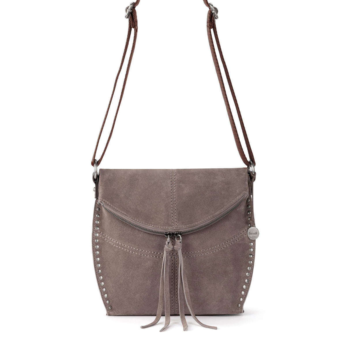 The Sak Silverlake Flap Crossbody - Leather - Mushroom Suede