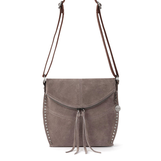 The Sak Silverlake Flap Crossbody - Leather - Mushroom Suede