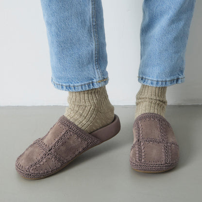 The Sak Bolinas Clog - Leather - Mushroom Suede Patch