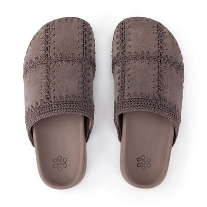 The Sak Bolinas Clog - Leather - Mushroom Suede Patch