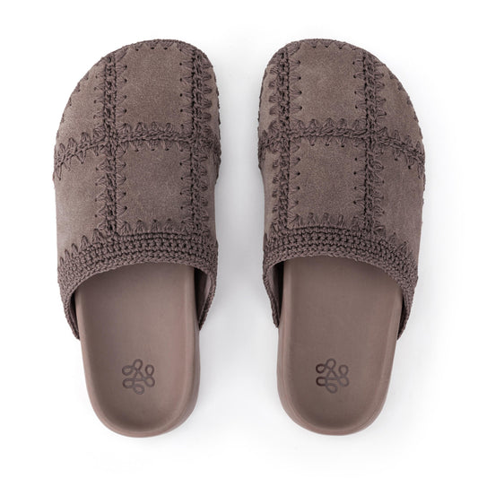 The Sak Bolinas Clog - Leather - Mushroom Suede Patch