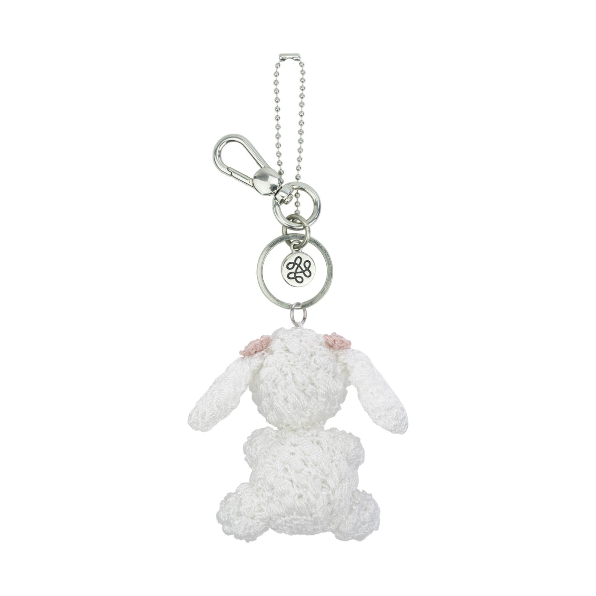 The Sak Yarnicharmz Dangle - Hand Crochet - White Poodle