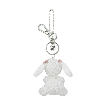 The Sak Yarnicharmz Dangle - Hand Crochet - White Poodle