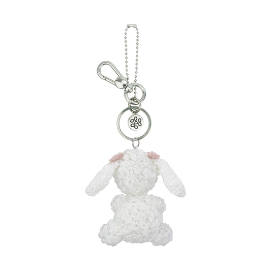 The Sak Yarnicharmz Dangle - Hand Crochet - White Poodle