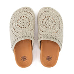 The Sak Bolinas Clog - Hand Crochet - Natural Medallion