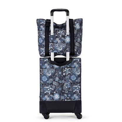 Sakroots On The Go 21" Spinner Luggage Bundle - EcoTwill - Midnight Seascape