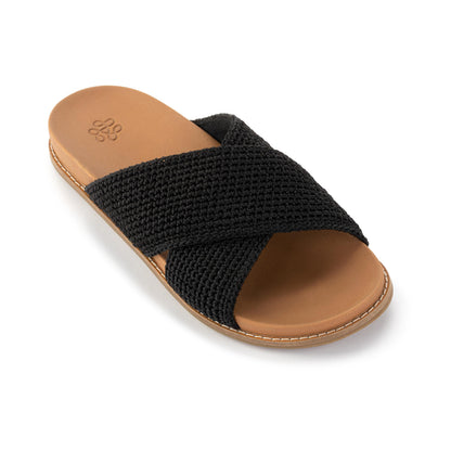 The Sak Penelope Sandal - Hand Crochet - Black