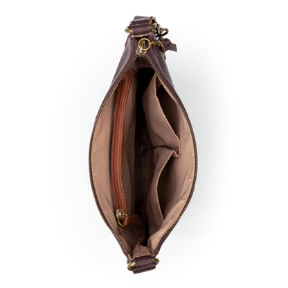 The Sak Lucia Crossbody - Leather - Mahogany Stitch