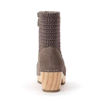 The Sak Paloma Clog Boot - Leather - Mushroom Suede