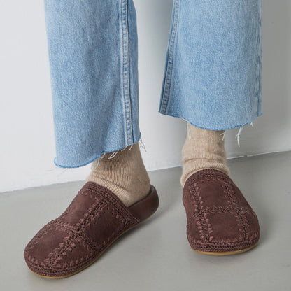 The Sak Bolinas Clog - Leather - Mahogany Suede Patch
