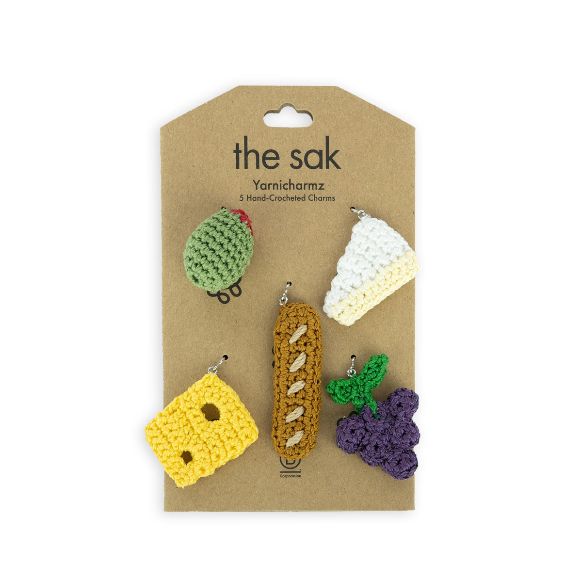 The Sak Yarnicharmz 5 Pack - Hand Crochet - Charcuterie